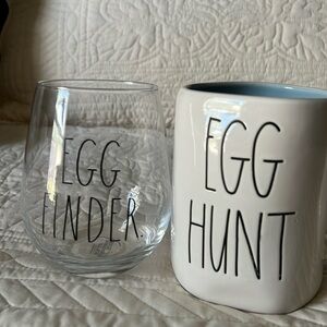 2 Rae Dunn glasses